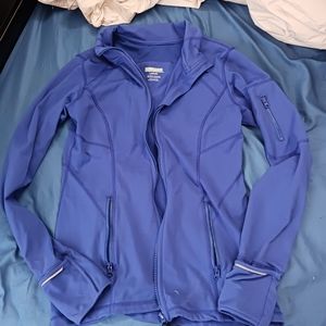 Purple Kirkland signatures zip up lg workout jacket